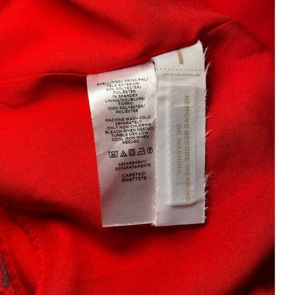 Ann Taylor - Red Snakeskin Ruffle Wrap Dress - XS - Picture 14 of 14